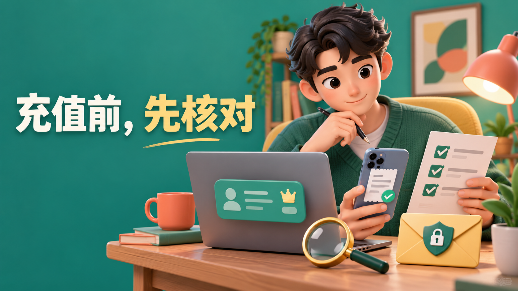 原创示意图：付款前核对订阅渠道、账号与账单